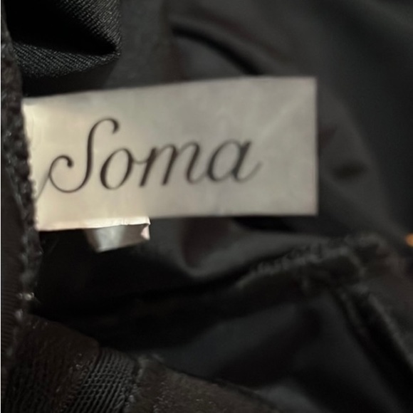 Black SOMA One Piece black Swim Suit Size 10 Bathing suit Beach Pool Vacation - Picture 8 of 14